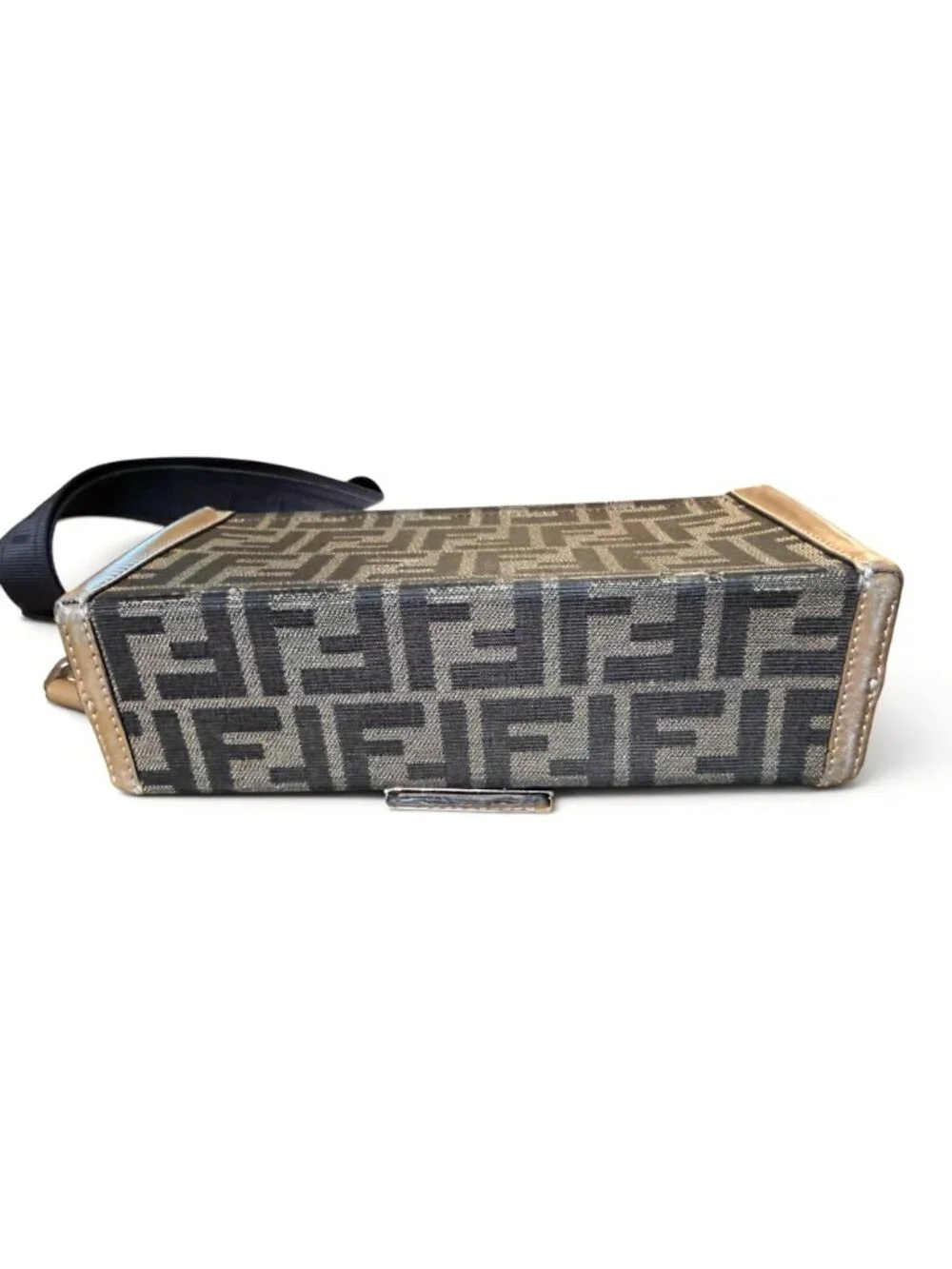 Fendi Zucca Mini Soft Trunk with Adjustable Crossbody Strap and COA